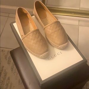 gucci espadrilles tan